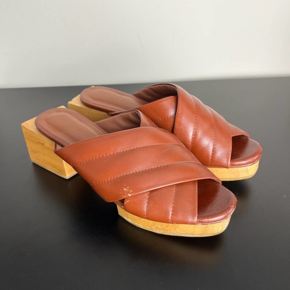 Beklina Matisse Criss-Cross Platform Slides (size 6.5) - Picture 3 of 9